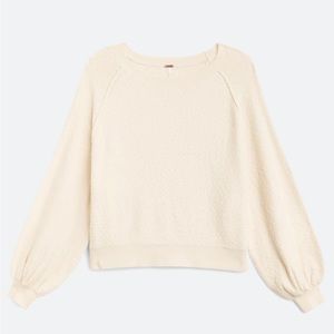 Free People Off-White Found My Friend Pullover NWT